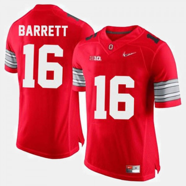 Ohio State Buckeyes J.T. Barrett Men's #16 Red College Football Jersey 2404GRNO0